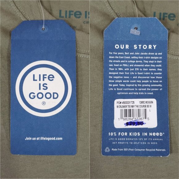 NWT Life is Good Mens Large May the Course be with You SS Crusher Tee Shirt - Picture 8 of 12